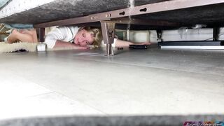 Stepmom gets fucked while stuck under the bed - Erin Electra