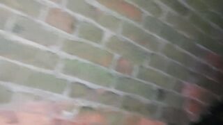 Cracky Squirts down some abandoned Stairs