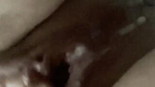 dense cumshot and squirting after a dick marathon