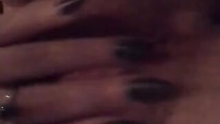 Rubbing her clit for me