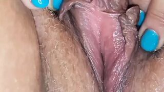 Part 3. Hard Intense Squirting of Fat Step Mom Mature Granny with hairy pussy and big breasts.