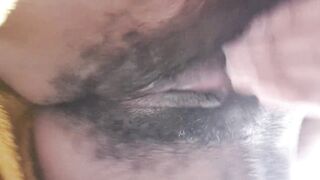 Hairy pussy play and fingering myself