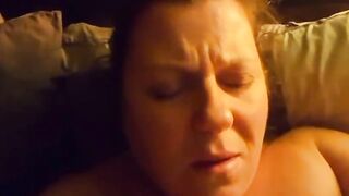 bbw super horny slut masturbation face and big tits