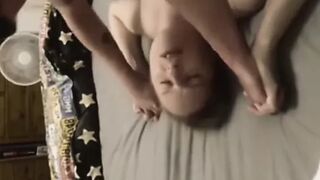 Mom shares bed during storm don't cum in me