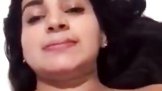 Indian wifey rubbing her pussy