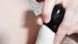 real masturbation with orgasm and Dildo and Satisfyer