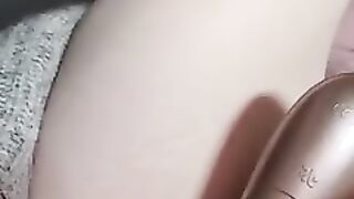 real masturbation with orgasm and Dildo and Satisfyer