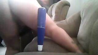 BBW Masturbation with Bat