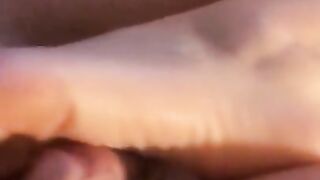 Mom footjobs step son