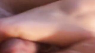 Mom footjobs step son