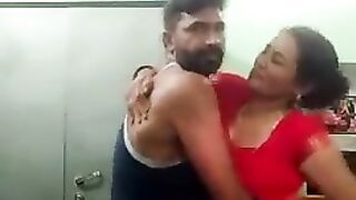 Desi bhabhi fucks devar in standing missionary position