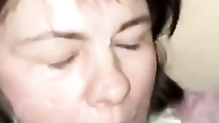 Cumming On Step Moms Face