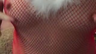 Kat waiting for Santa
