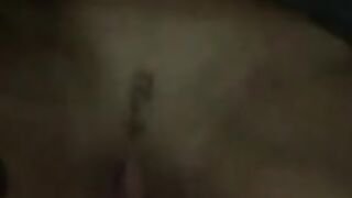 Hoe fucks her wet pussy with a big dildo