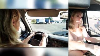 wild extreme nude car drive – Marta