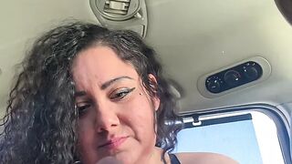 Slut fucked me on my break, in the back of her van in public