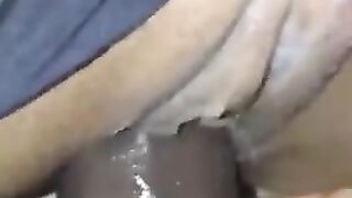 Hotwife guides BBC into her pussy