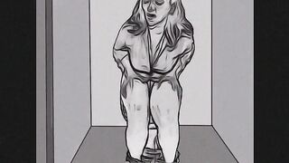 Mature mom pissing and farts. Drawings animation