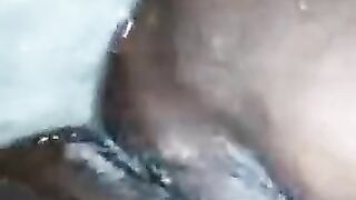 Wow big ass taking shower