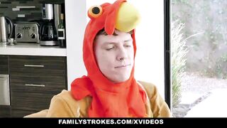 FamilyStrokes - Stepdaddy Gets Blowjob on Thanksgiving