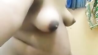 Indian wife self recorded her bath