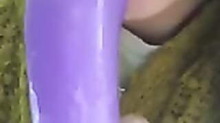 Sucking my new toy