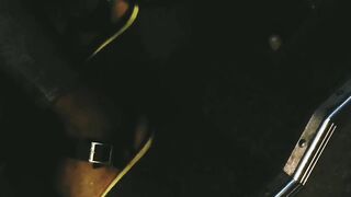 feet on bus