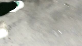 feet on bus