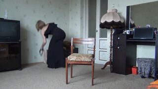 Russian step mom with a figure