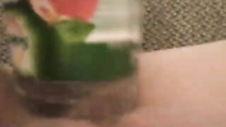 Masturbate with soda bottle