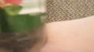 Masturbate with soda bottle