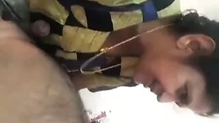 Cute real indian m0m sucking cock 1