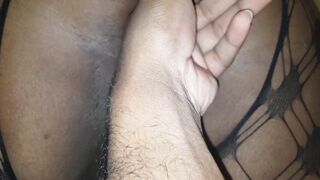 Fat ass closeup pussy finger