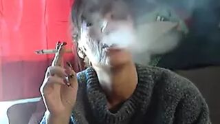step mom smokes cork