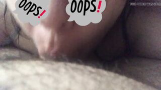 Wife giving head and biting