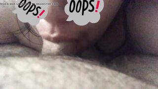 Wife giving head and biting