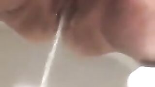 My bbw mature wife peeing
