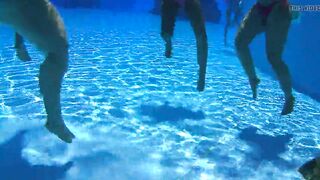 in the pool