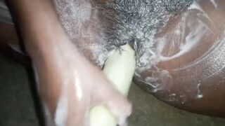 Neetu bhabhi fucking itself with cucumber. during bath.