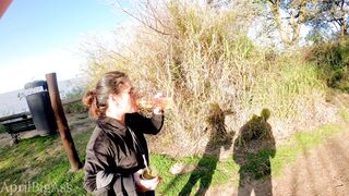 Drinking Pee in the Ecological Reserve of Argentina in Front of Everyone