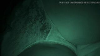 One night panties on off hairy bush