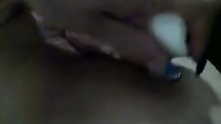 Karen masturbates with a dildo