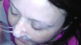Bust a nut on supervisor step mom face