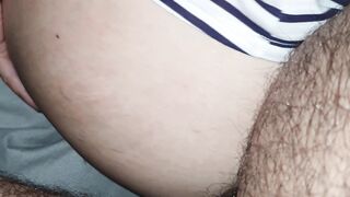 Step mom grabs Step Son balls and push his cock into her Pussy hard