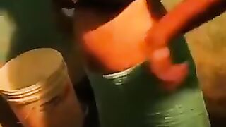 Kovai housewife bathing