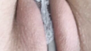 Panties between my pussylips