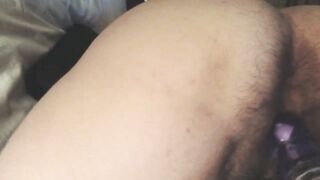 Wife gets hairy pussy off for friend