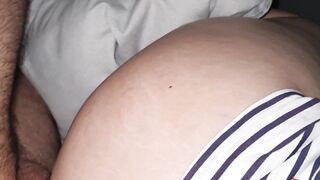 Step mom pushes her big ass into step son dick fucking hard
