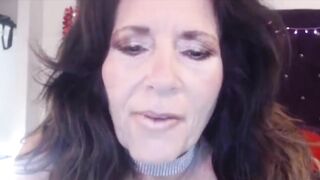Naughty old step mom with dirty talks bangs cunt and gets cum