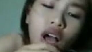 Young Thai step mom takes it all in her mouth
